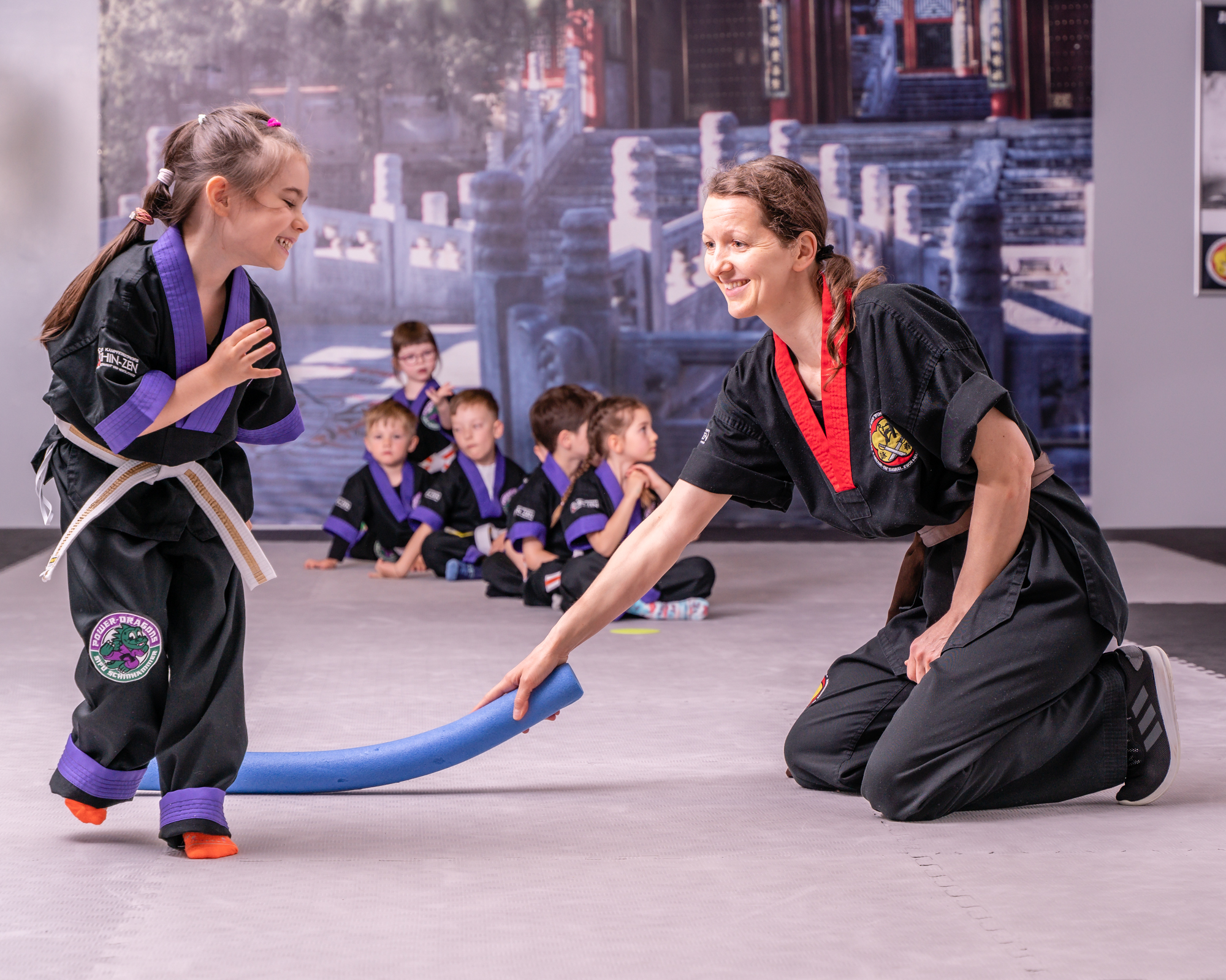 Power Dragons Kinder beim Training